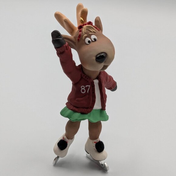 Hallmark Keepsake Reindeer Champs Dancer 1987, 2nd in the Reindeer Champs Series - Picture 1 of 11